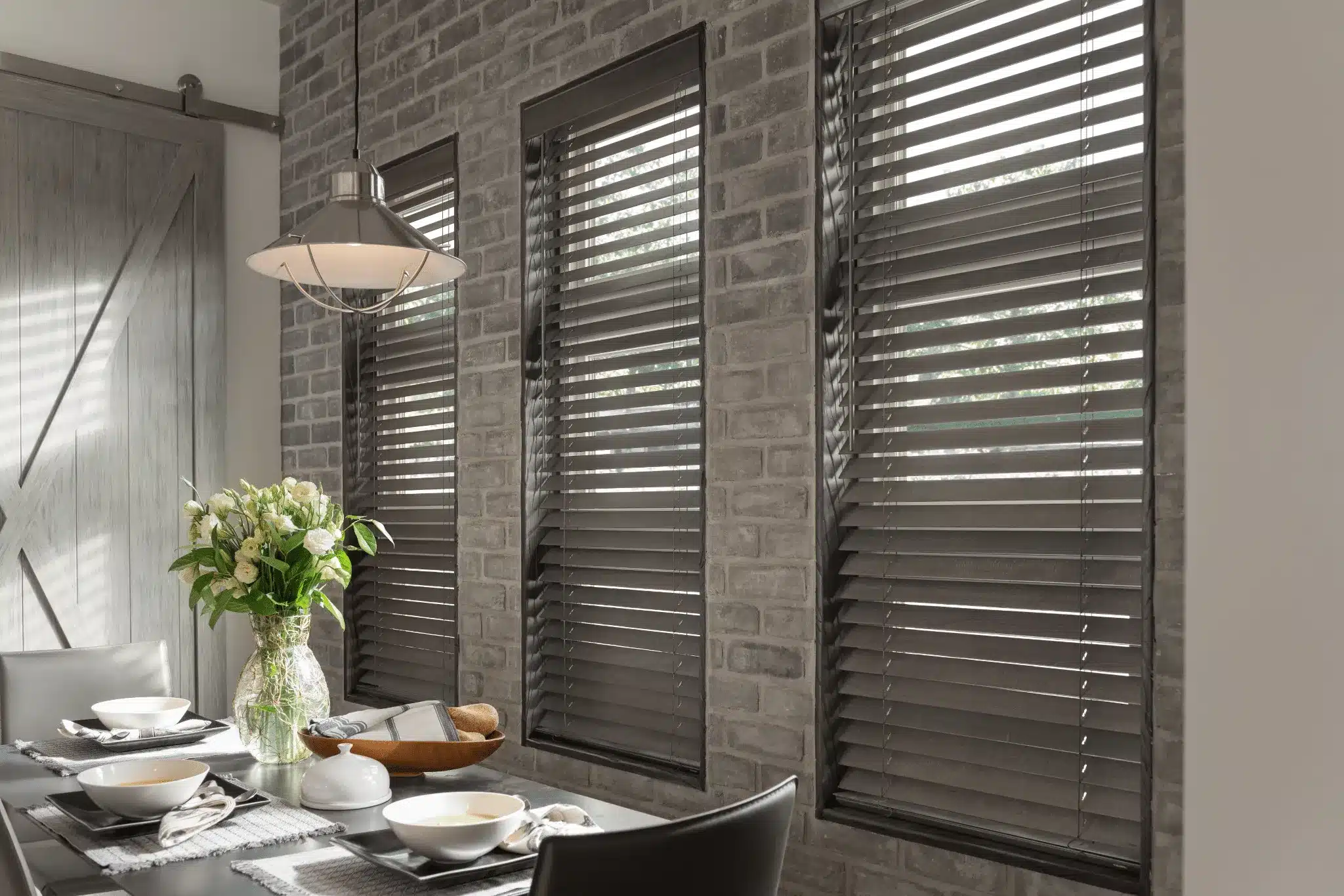 Custom Stained Wood Blinds (3)